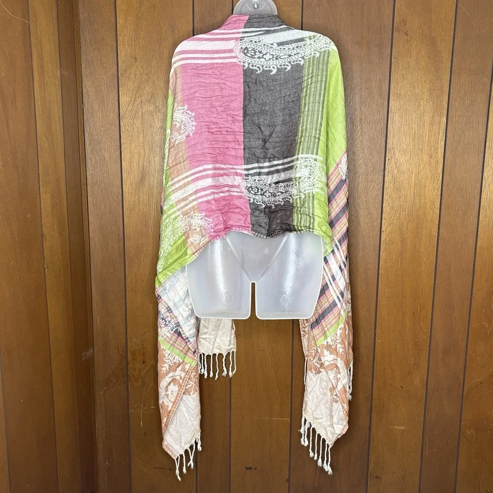 VTG Tibet Handloom Yak Wool Shawl Scarf 80